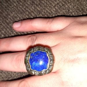 FINAL Barse thailand blue milk glass cocktail ring